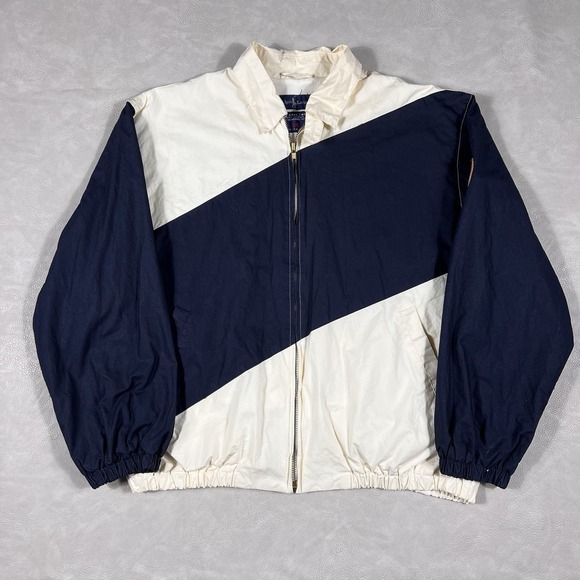 Vintage 80s 90s Polo Ralph Lauren Jacket Size Medium Equestrian Golf Jacket - Picture 2 of 10
